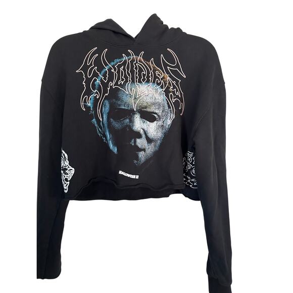 Darc Sport Tops - Darc Sport X Halloween Hoodie Michael Myers “it's Time” Pierce Cropped Size S